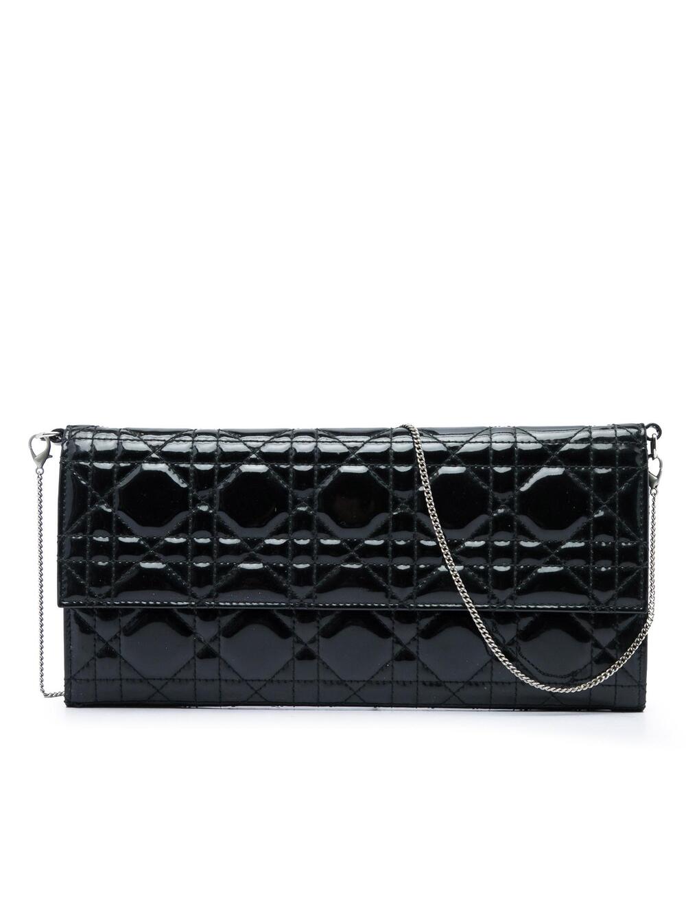 Dior Patent Cannage Clutch With Chain #368559D69B